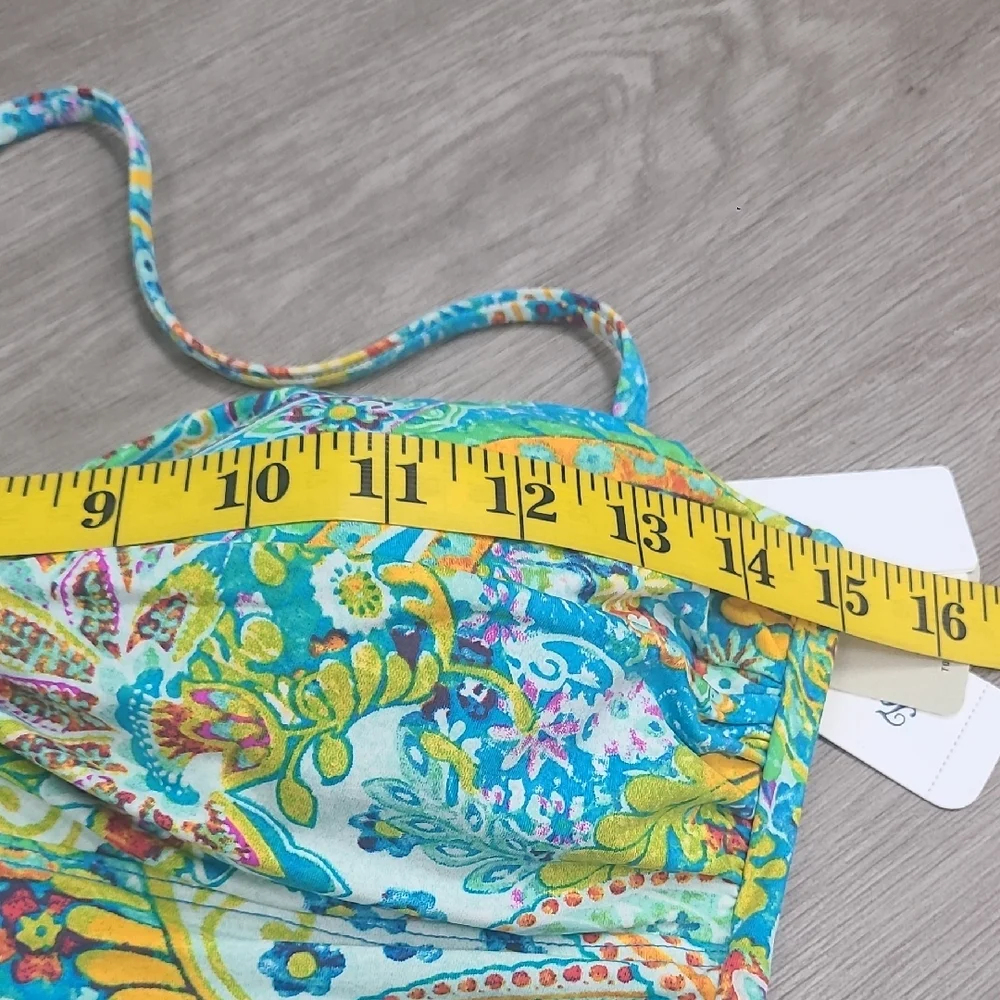 Tommy Bahama Paisley Tankini Top Size XS NWT
